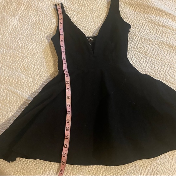 Lulu’s Deep V Plunge Tight Stretch Mini Dress Romper XS - Picture 10 of 12